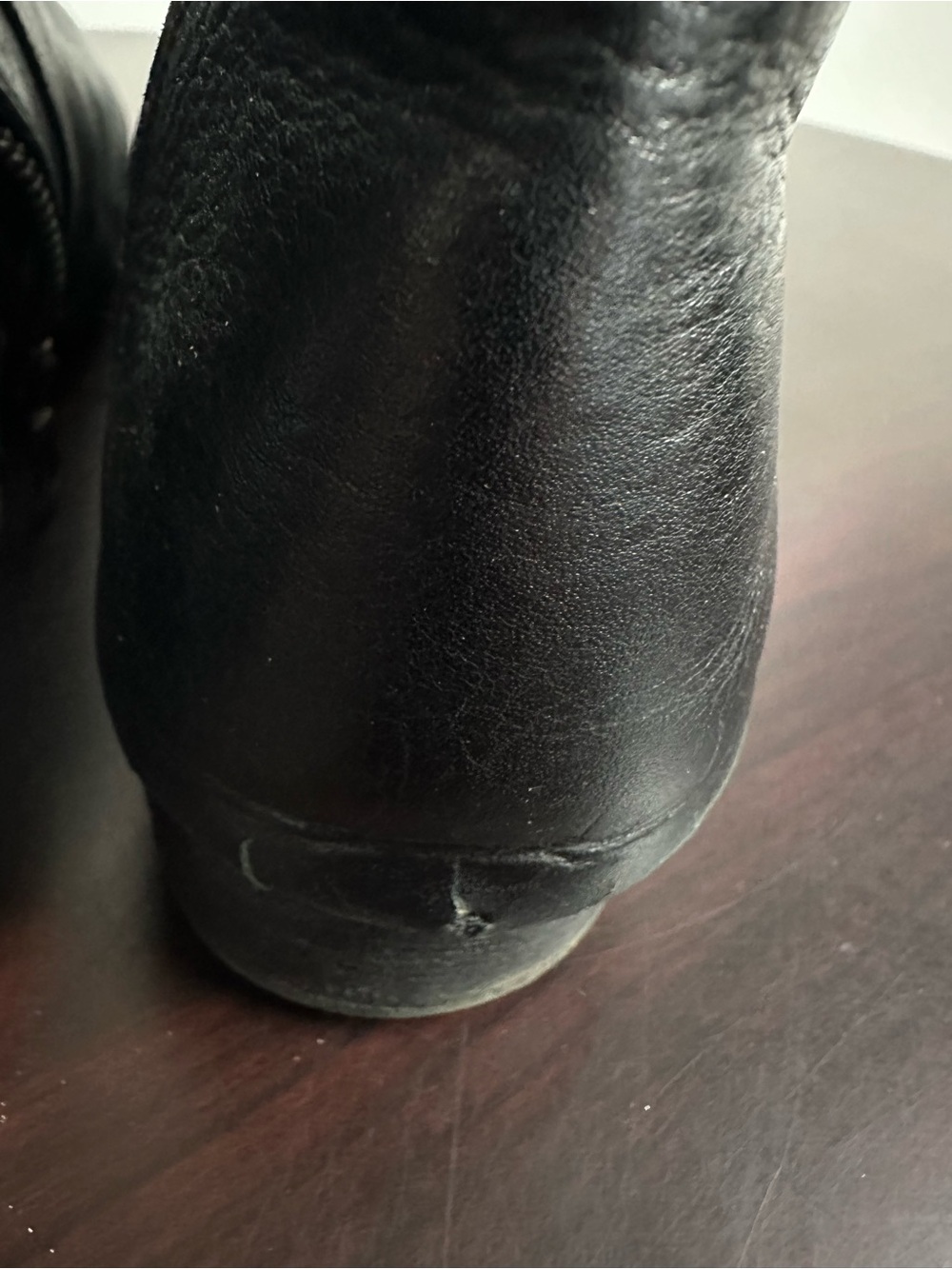 Billy Reid Men's Black Leather Side-Zip Ankle Moto Boots Size 13 - Picture 5 of 11